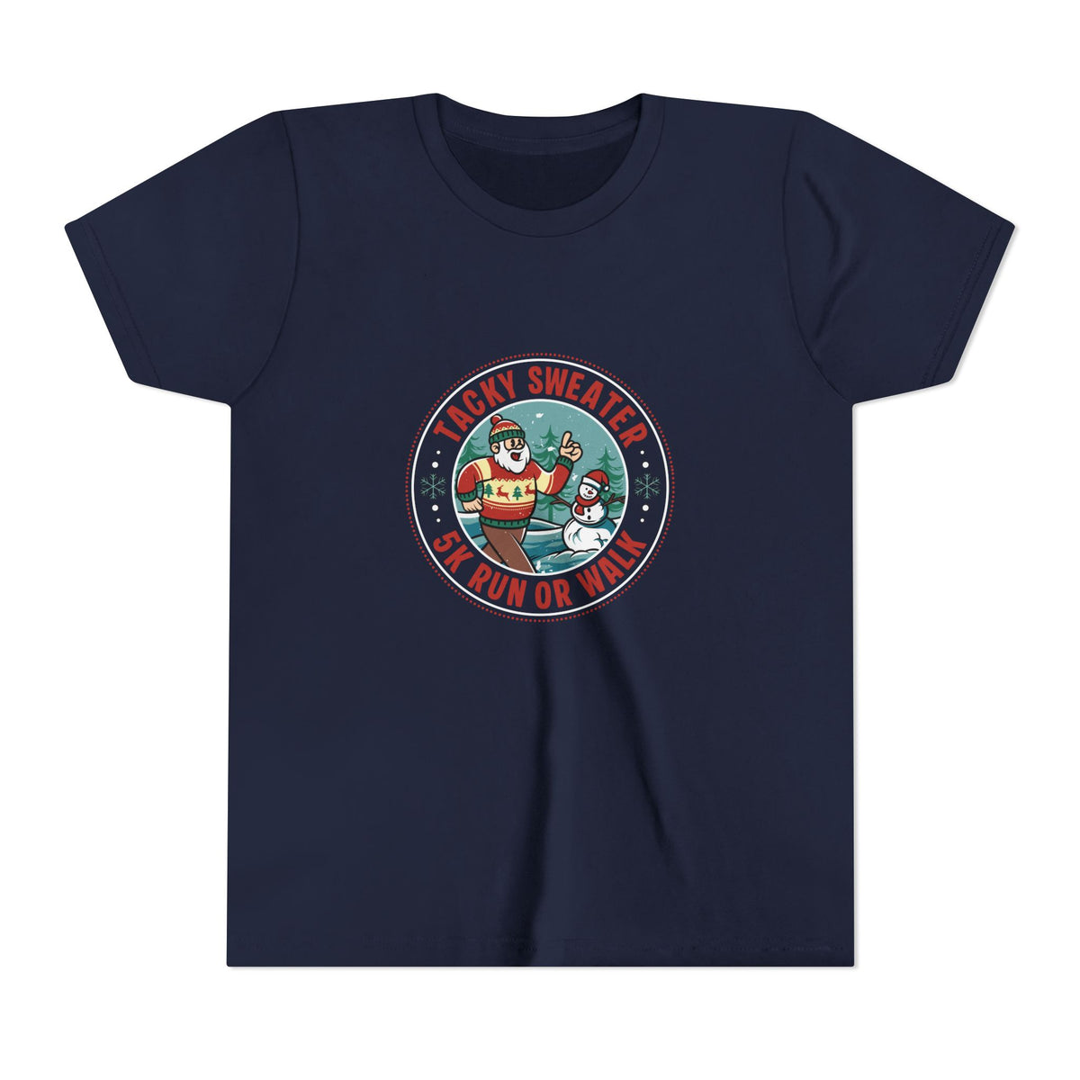 Tacky Sweater Santa Youth Tee