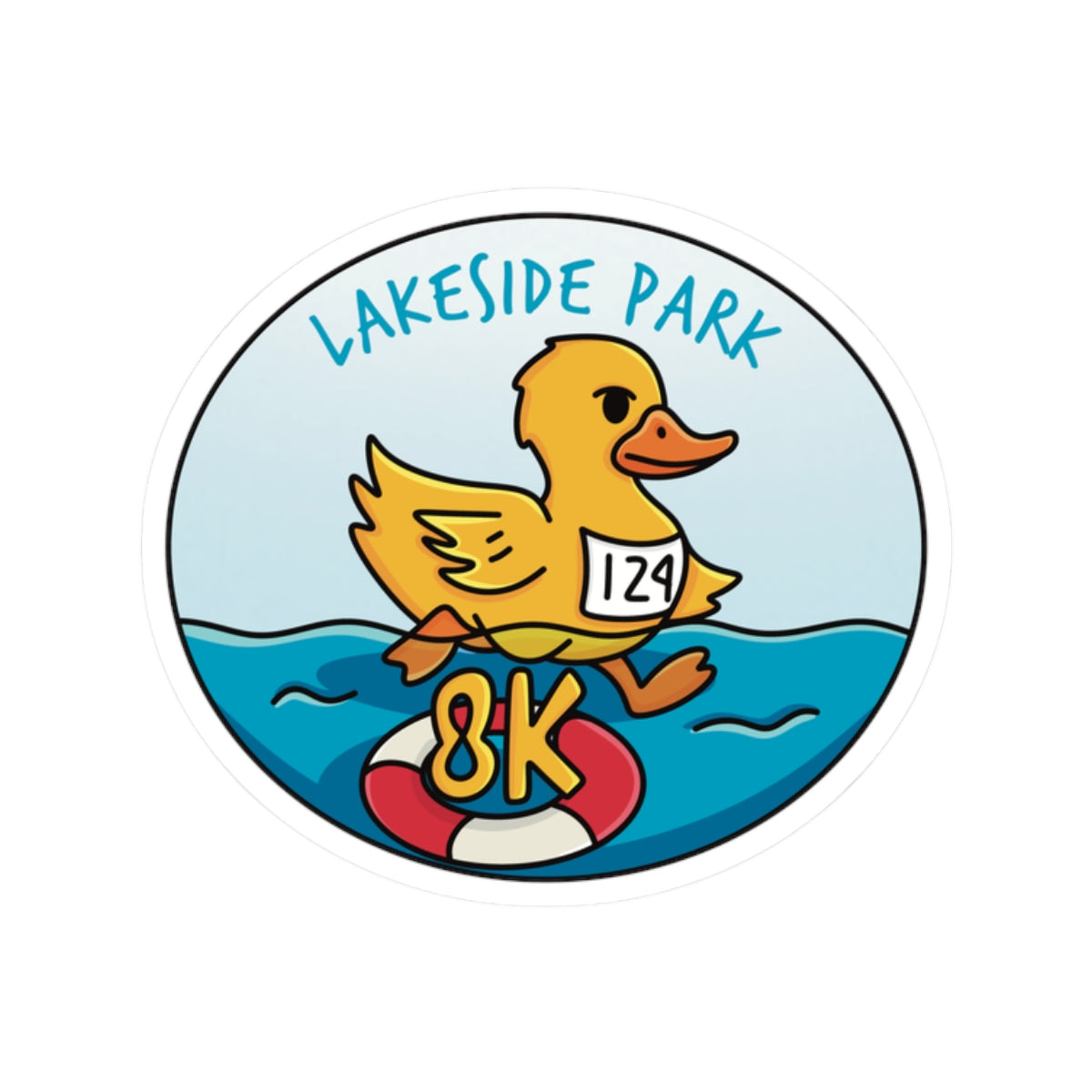 Lakeside Park Duck Badge Sticker