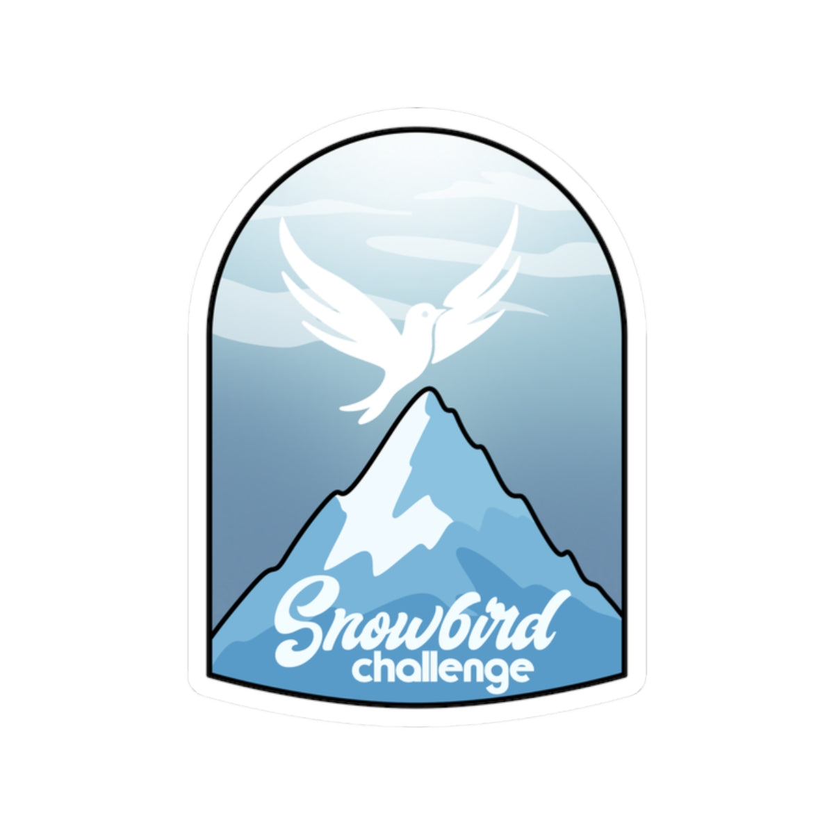 Snowbird Mountain Arch Sticker