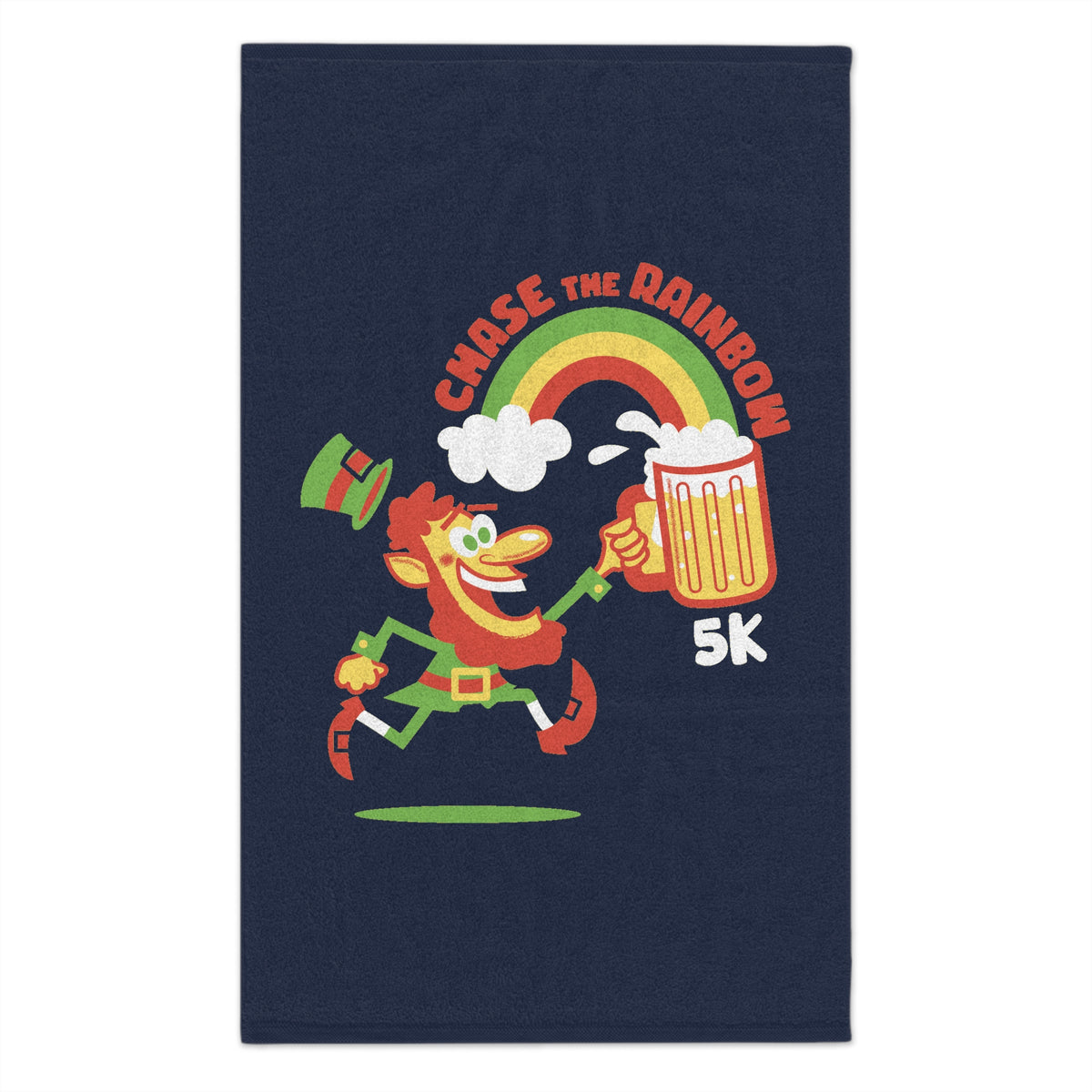 Chase the Rainbow Leprechaun Rally Towel