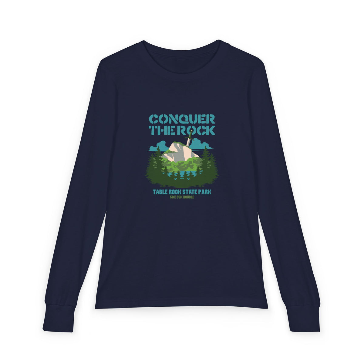 Conquer the Rock Forest Youth Long Sleeve