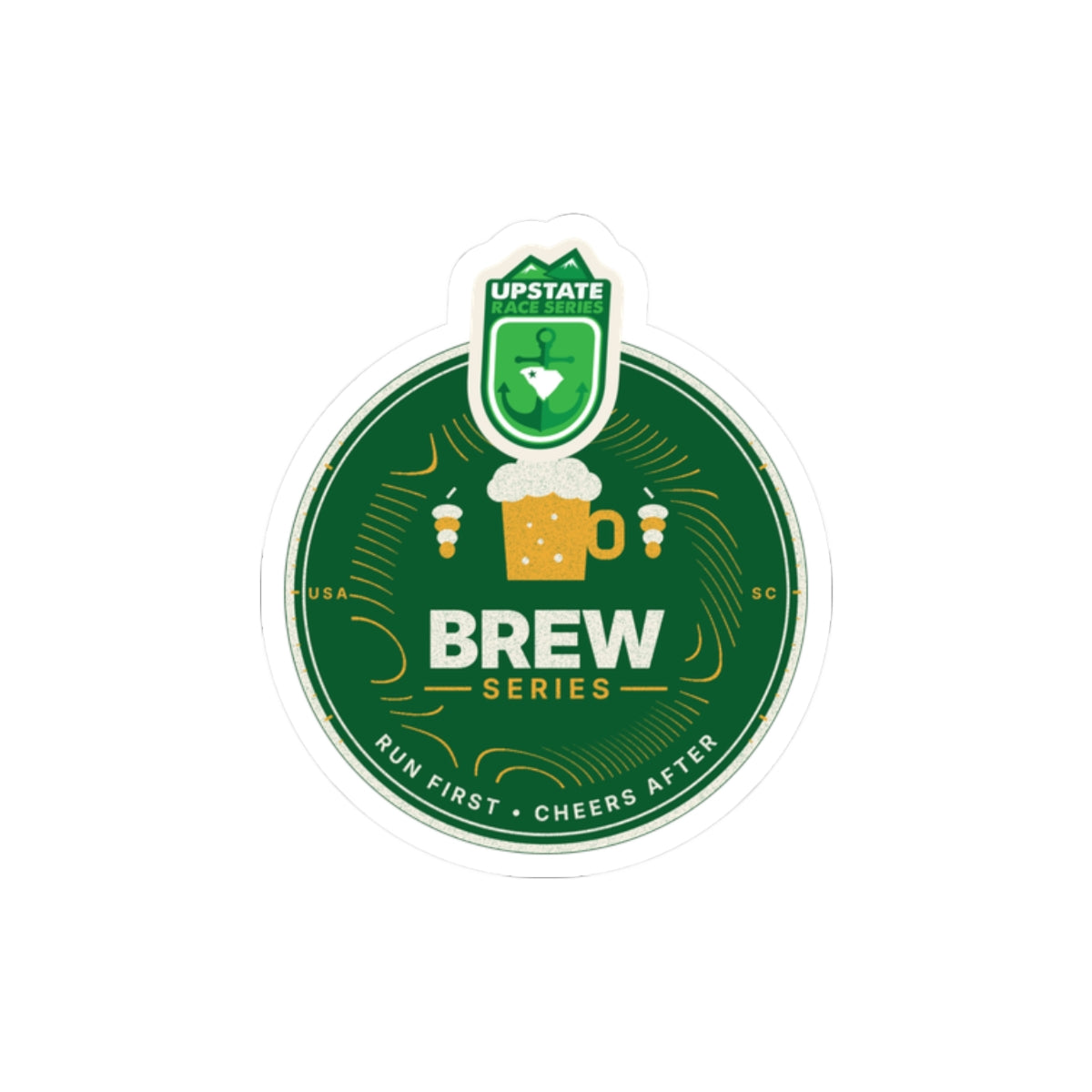 Upstate Brew Series Crest Sticker