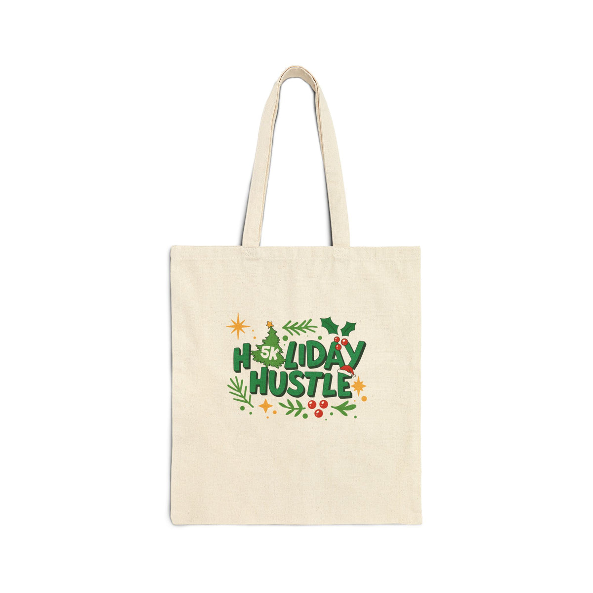 Holiday Hustle Holly Script Tote