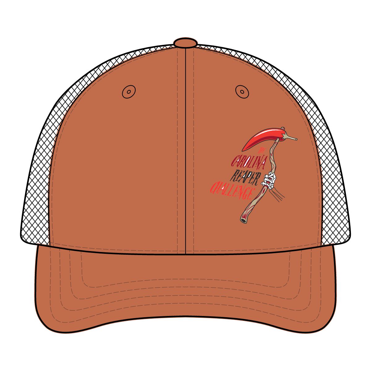 Carolina Reaper Challenge Reaper Scythe Mesh Cap