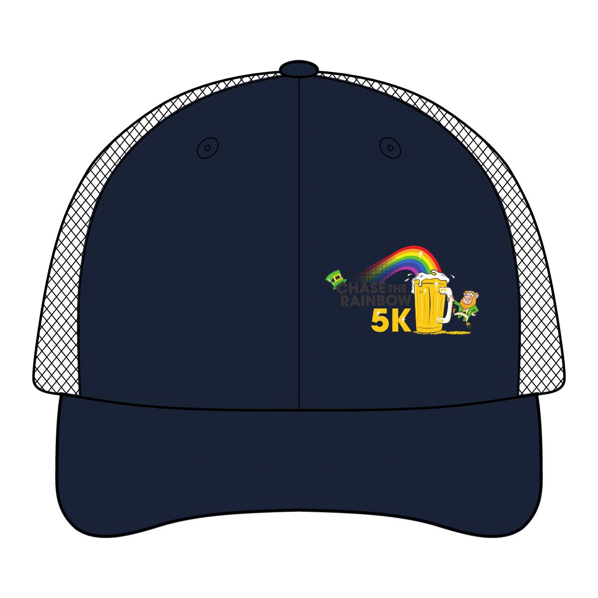 Chase the Rainbow 5K Rainbow Mesh Cap