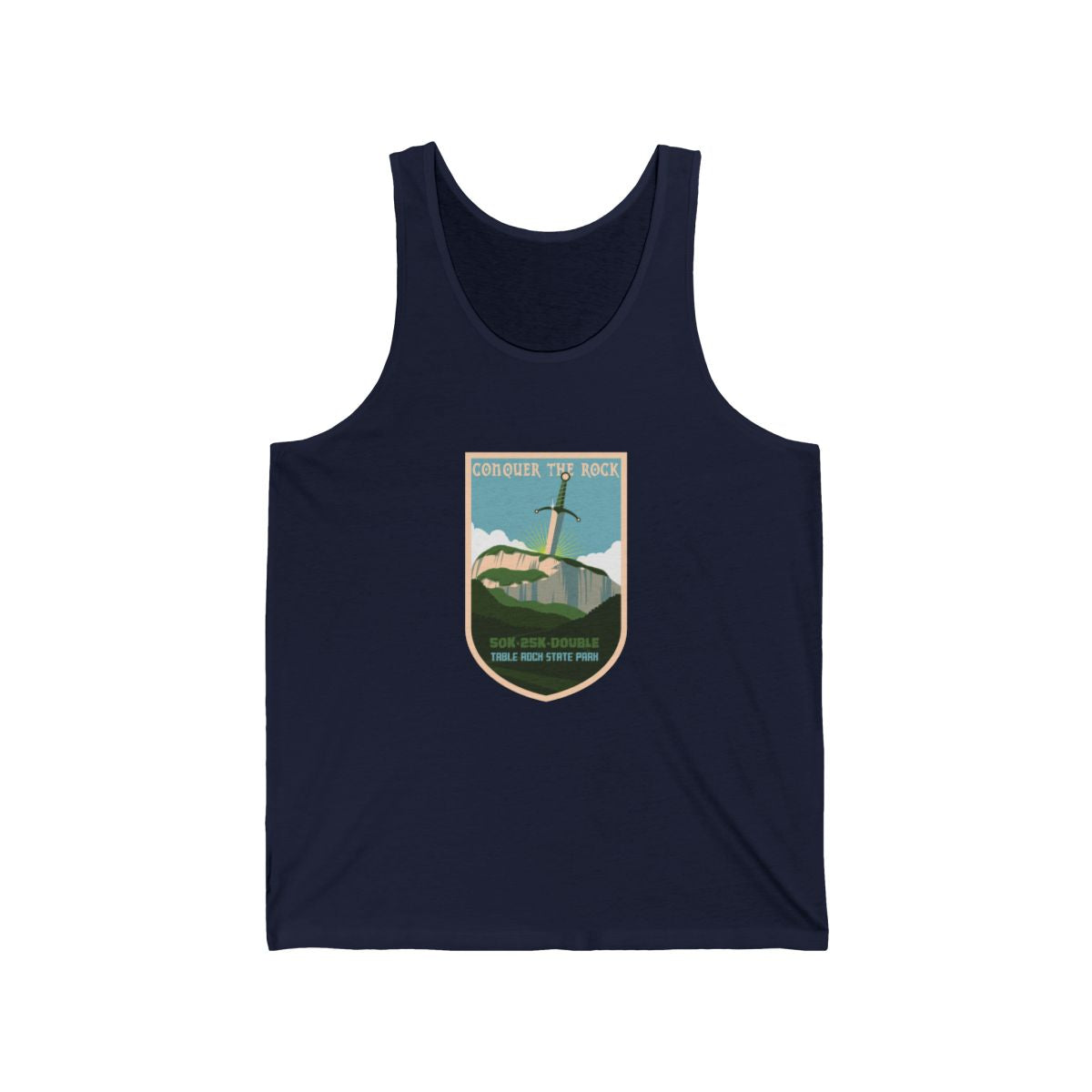 Conquer the Rock Sword in the Rock Men's Tank