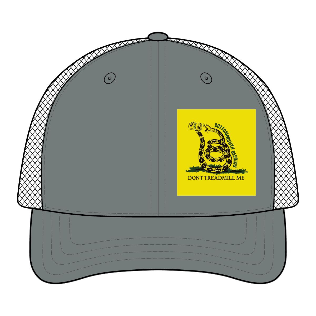 Cottonmouth Beerlay Don't Treadmill on Me Flag Mesh Cap