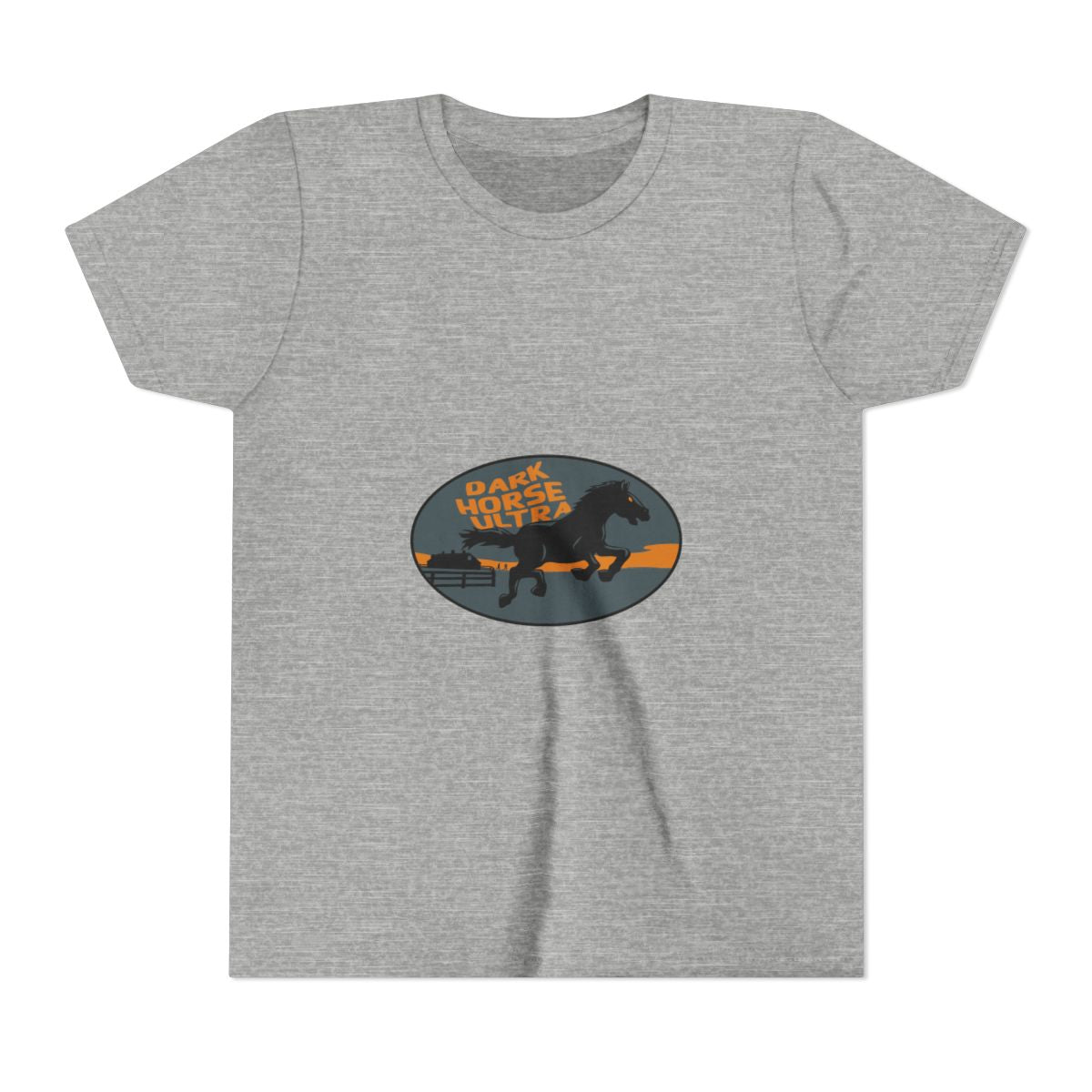Dark Horse Trail Race Running Horse Youth Tee