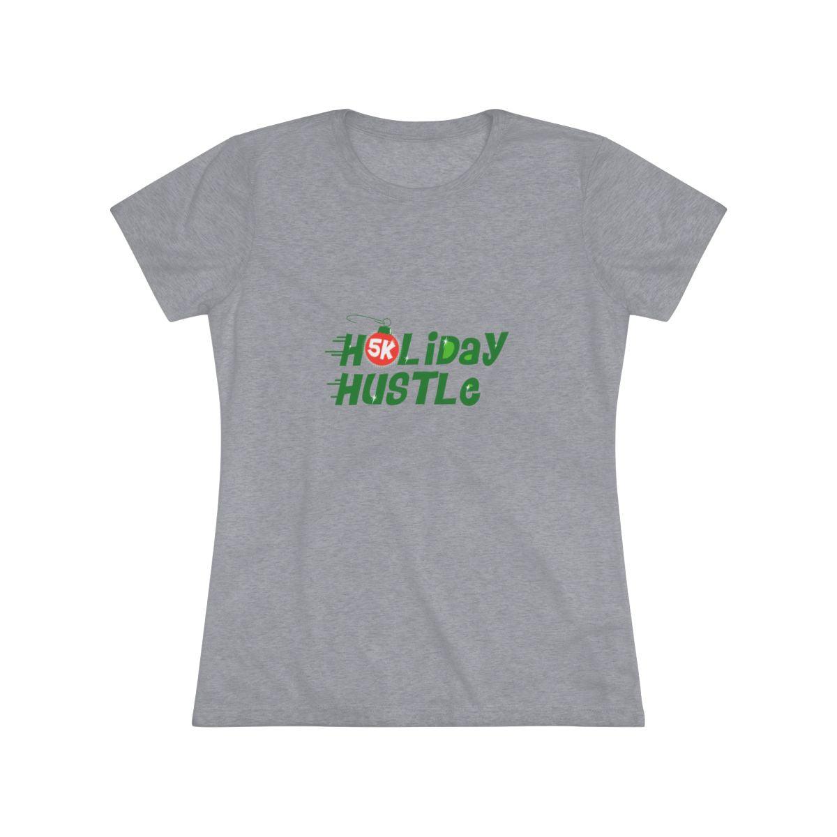 Holiday Hustle 5K Holiday Script Women's Tee