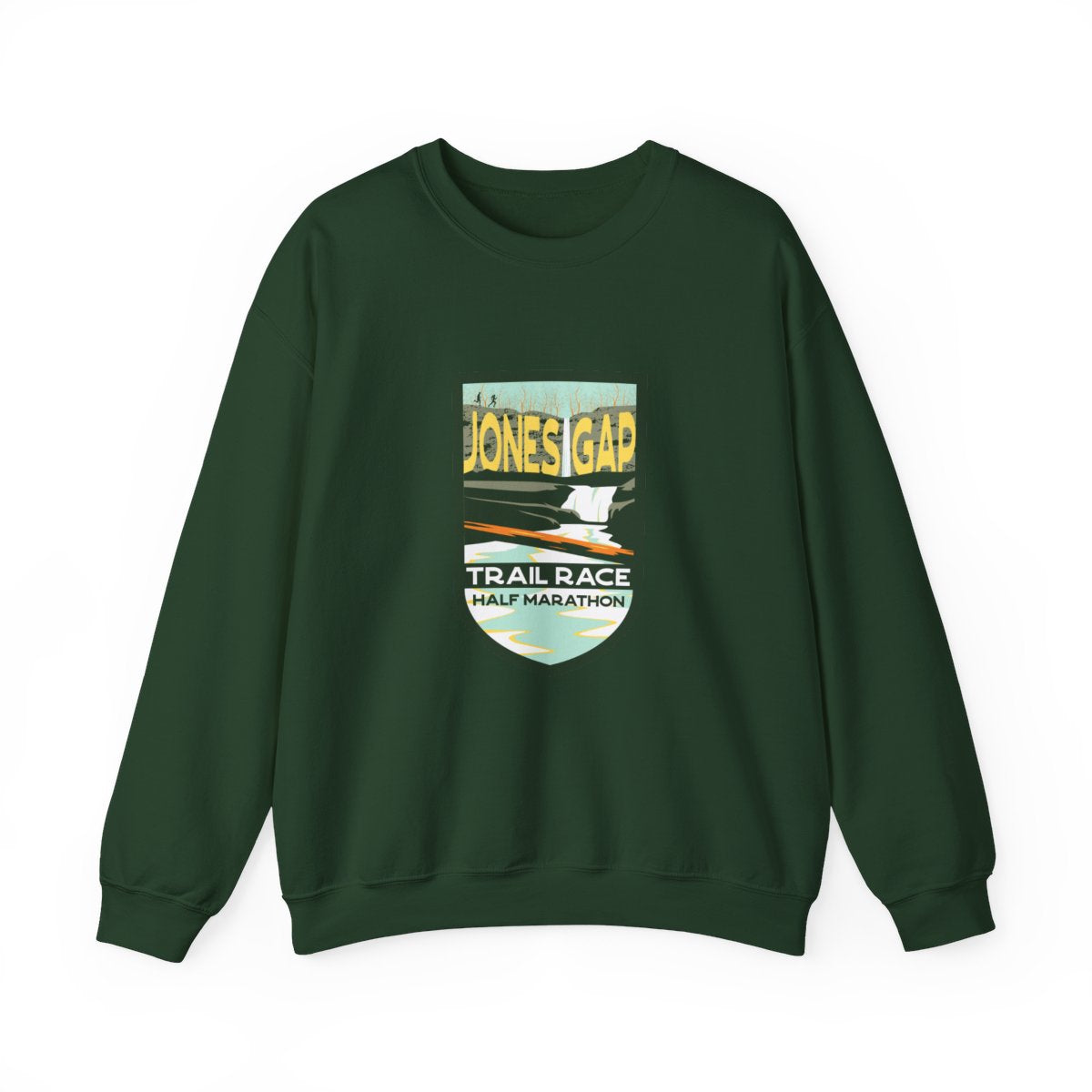 Jones Gap Half Marathon Trail Badge Crewneck Sweatshirt
