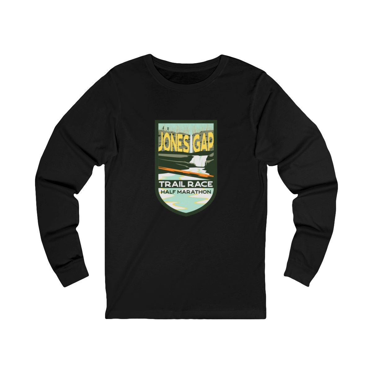 Jones Gap Half Marathon Trail Badge Long Sleeve Tee