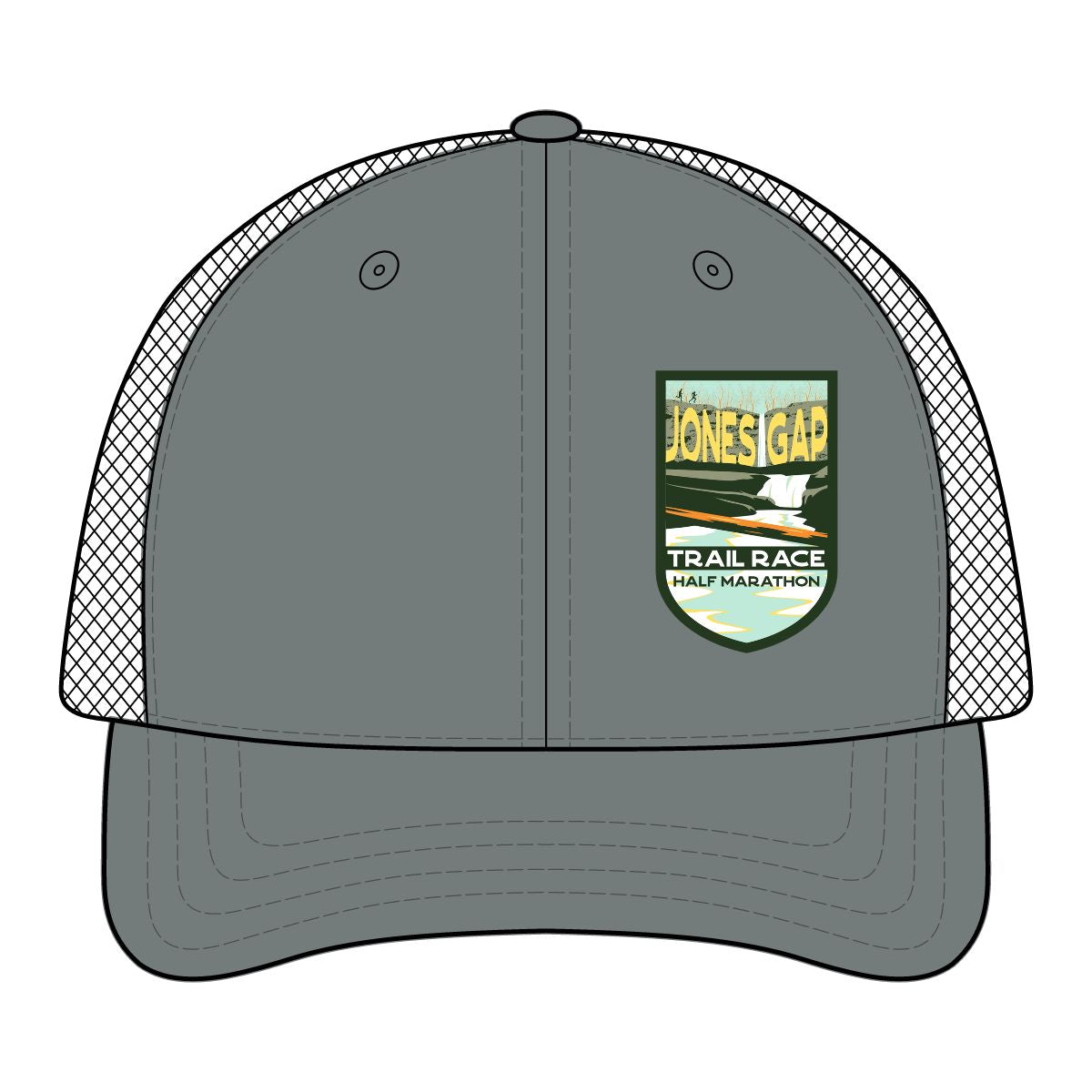 Jones Gap Half Marathon Trail Badge Mesh Cap