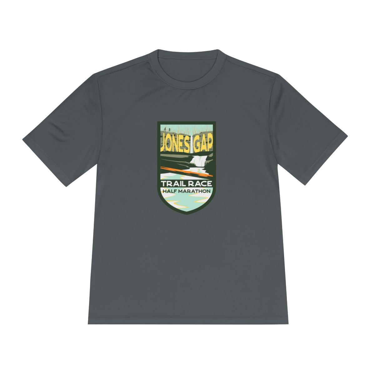 Jones Gap Half Marathon Trail Badge Performance Tee