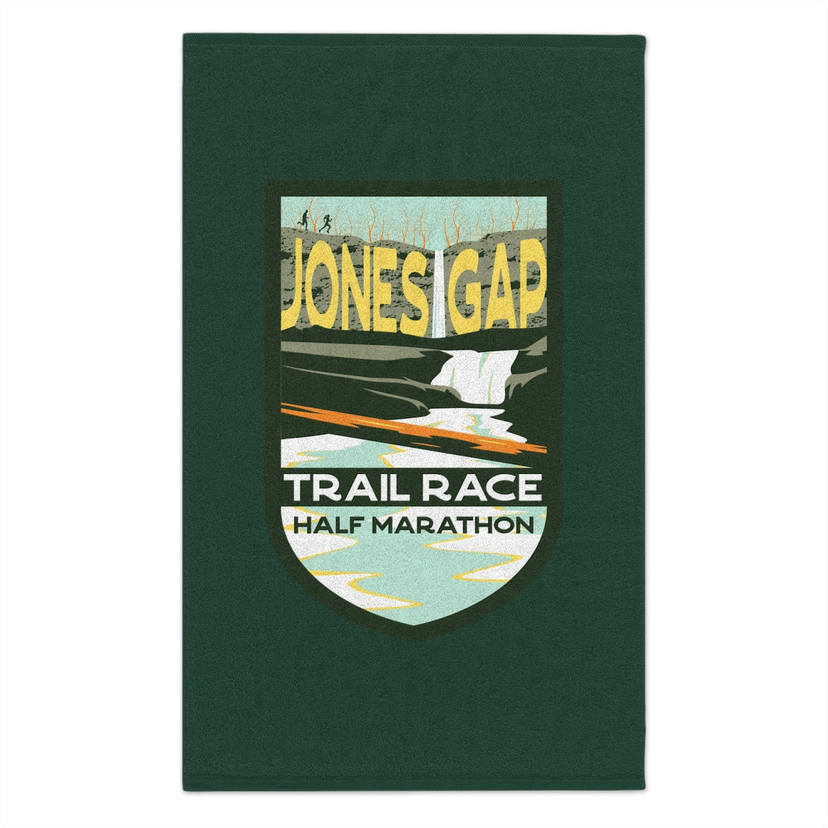 Jones Gap Half Marathon Trail Badge Rally Towel (11 x 18)