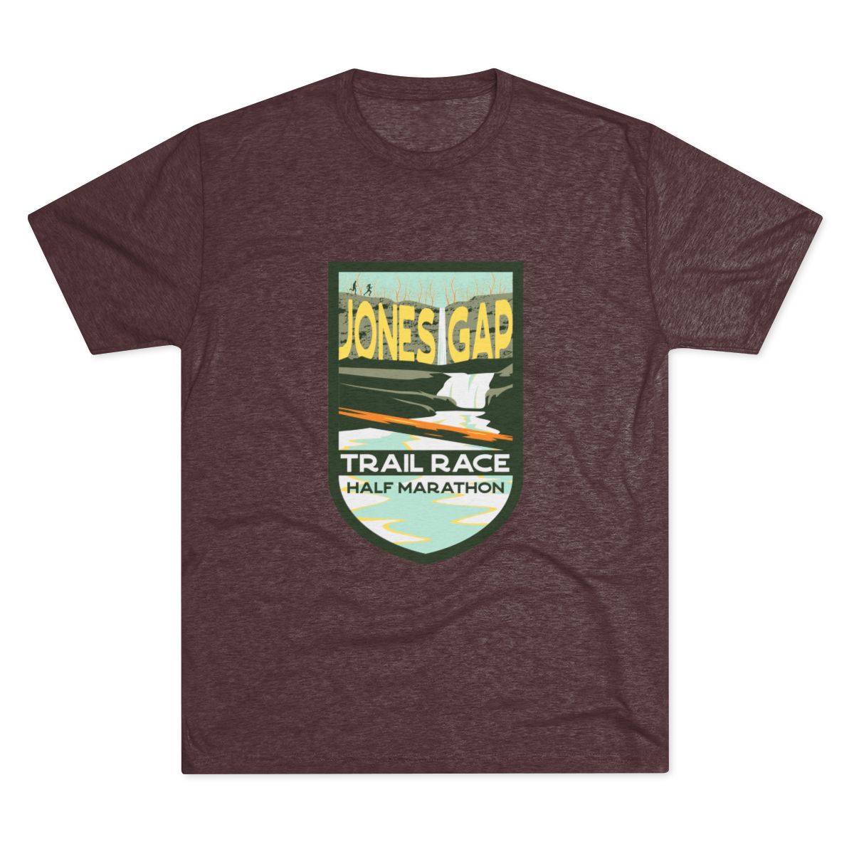 Jones Gap Half Marathon Trail Badge Tee