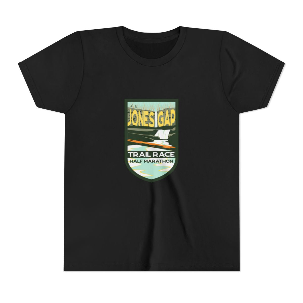 Jones Gap Half Marathon Trail Badge Youth Tee