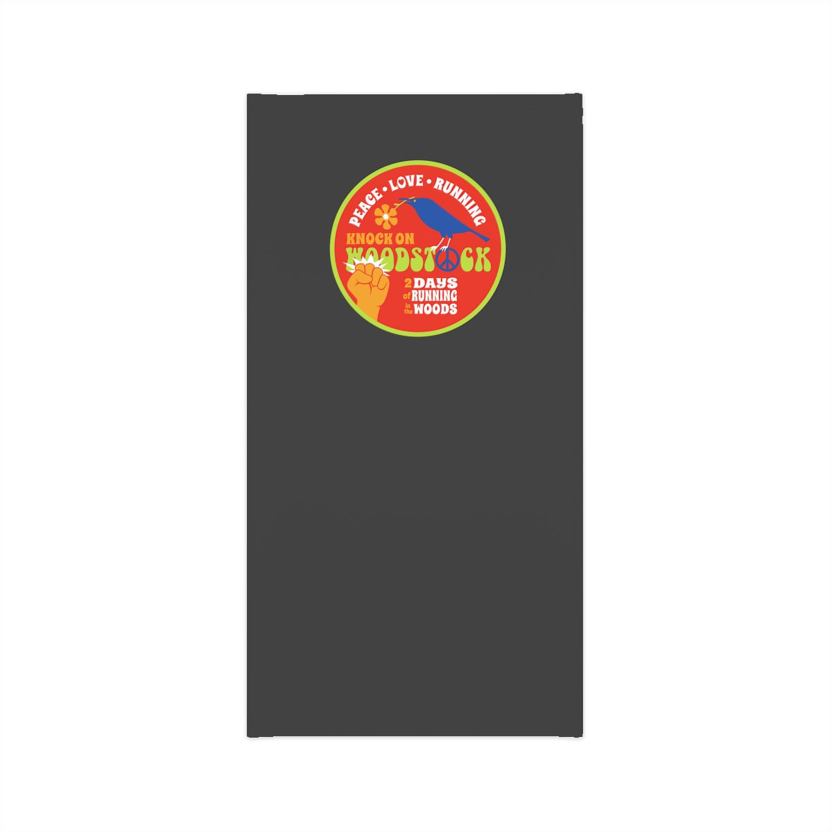 Knock on Woodstock Peace Love Running Neck Gaiter