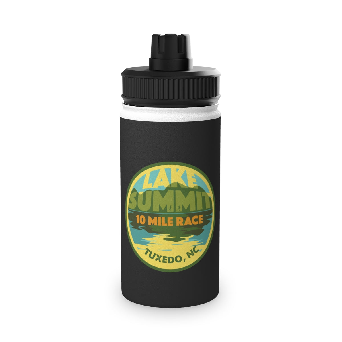 Lake Summit 10 Mile Summit Badge Water Bottle