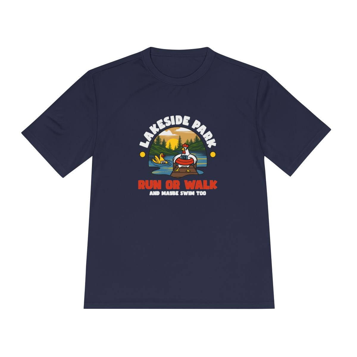 Lakeside Park 8K Run or Walk Performance Tee