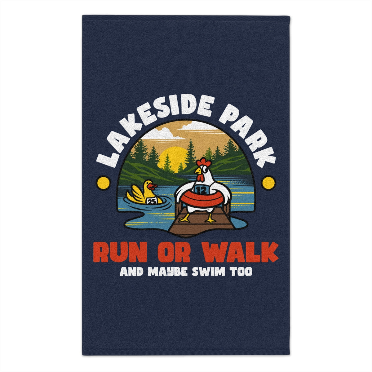 Lakeside Park 8K Run or Walk Rally Towel (11 x 18)