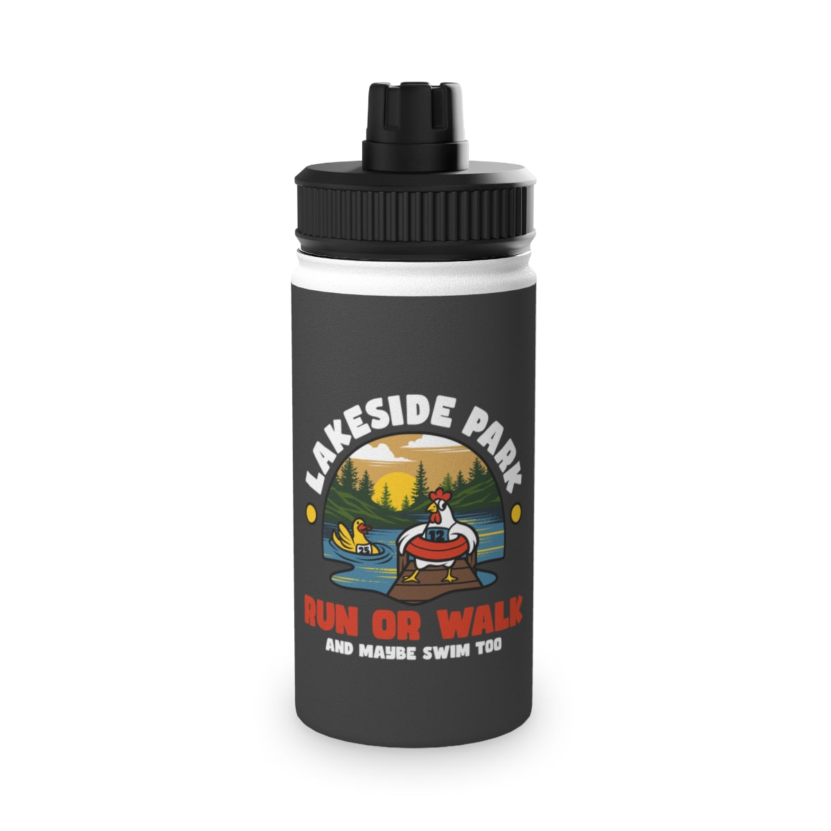 Lakeside Park 8K Run or Walk Water Bottle