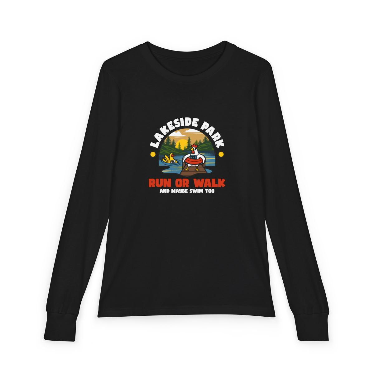 Lakeside Park 8K Run or Walk Youth Long Sleeve Tee