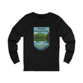 Paris Mountain Half Marathon Lake Badge Long Sleeve Tee