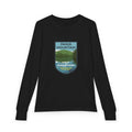Paris Mountain Half Marathon Lake Badge Youth Long Sleeve Tee