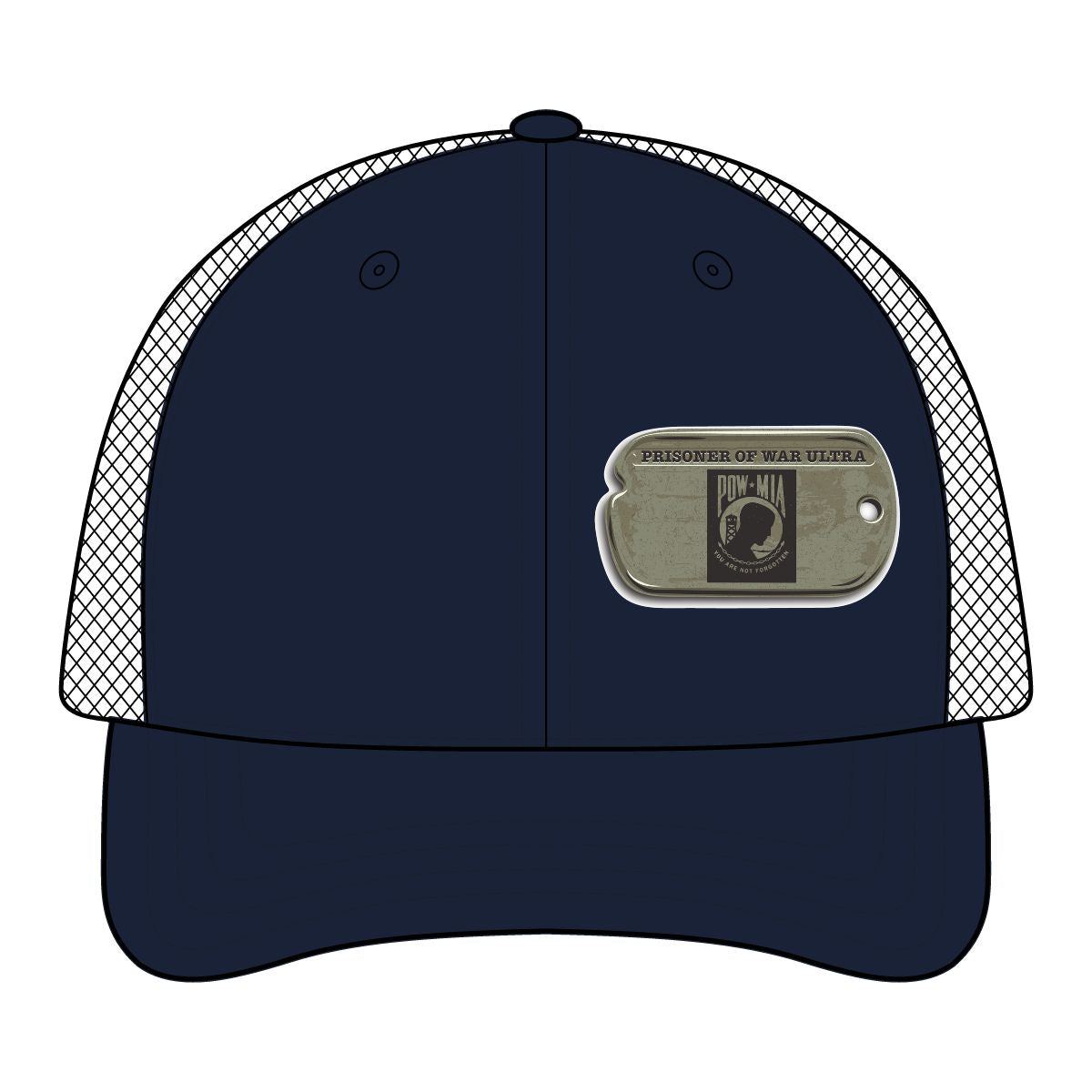 Prisoner of War Trail Race Dog Tag Mesh Cap