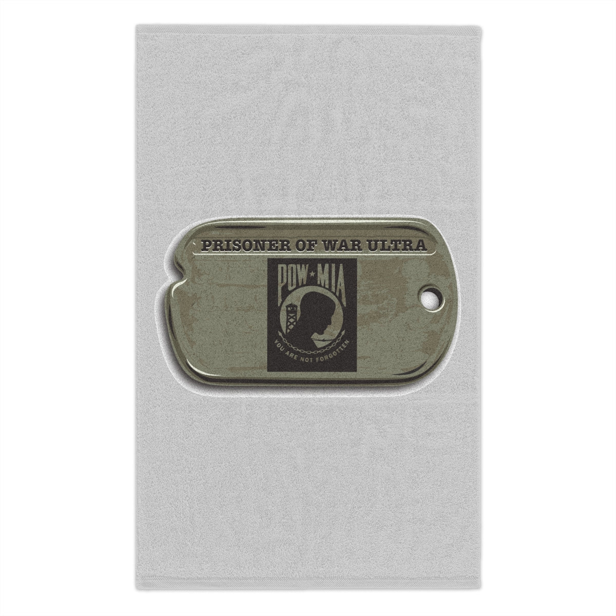 Prisoner of War Trail Race Dog Tag Rally Towel (11 x 18)