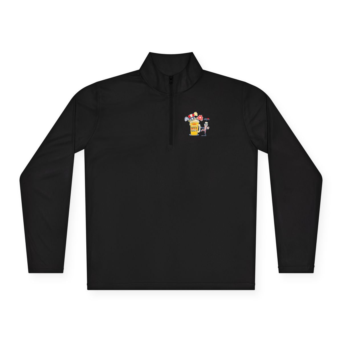 Red White & Brew 5K Patriot Pint Back-Print Quarter-Zip Pullover