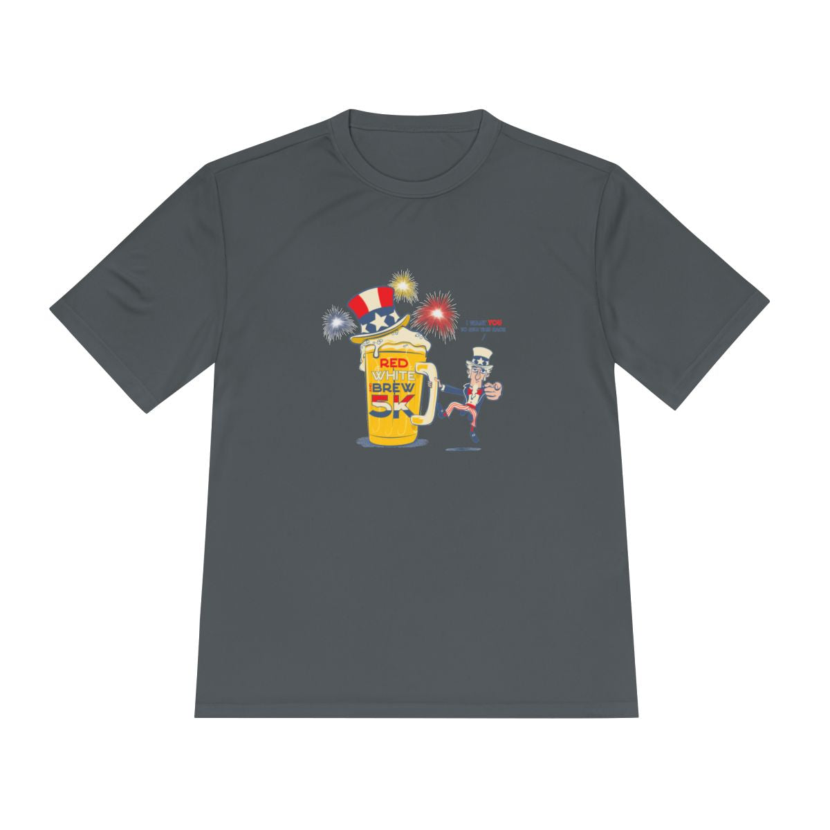 Red White & Brew 5K Patriot Pint Performance Tee