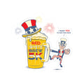 Red White & Brew 5K Patriot Pint Sticker