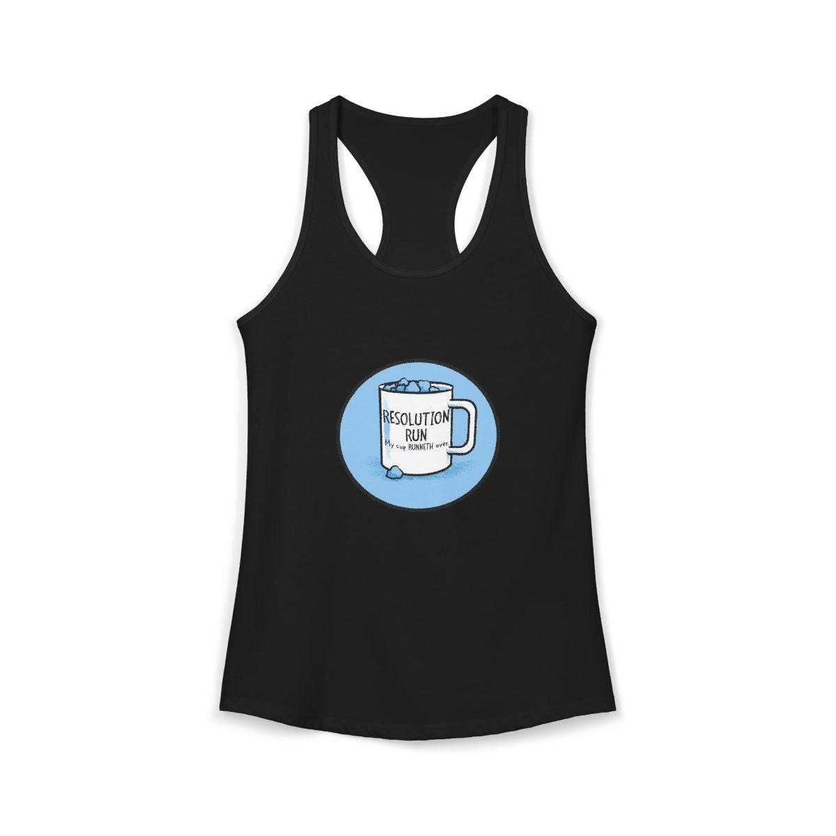 Resolution Run Coffee Mug Women's Racerback Tank