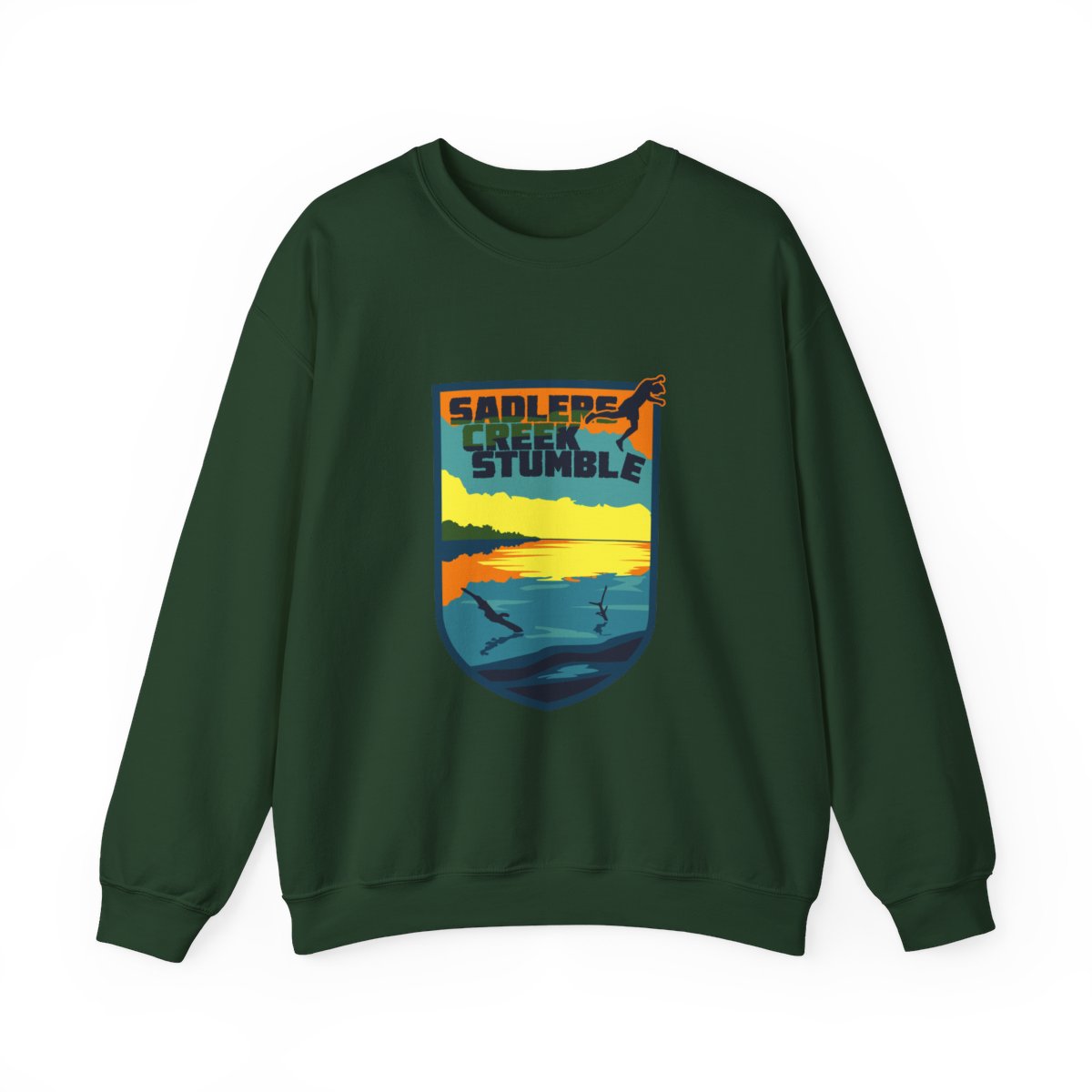 Sadlers Creek Stumble Sunset Badge Crewneck Sweatshirt