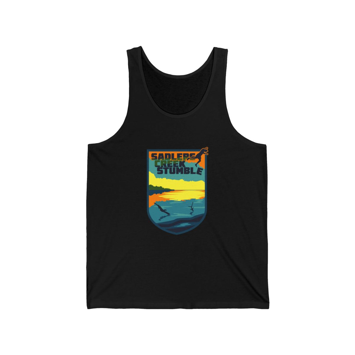 Sadlers Creek Stumble Sunset Badge Men's Tank
