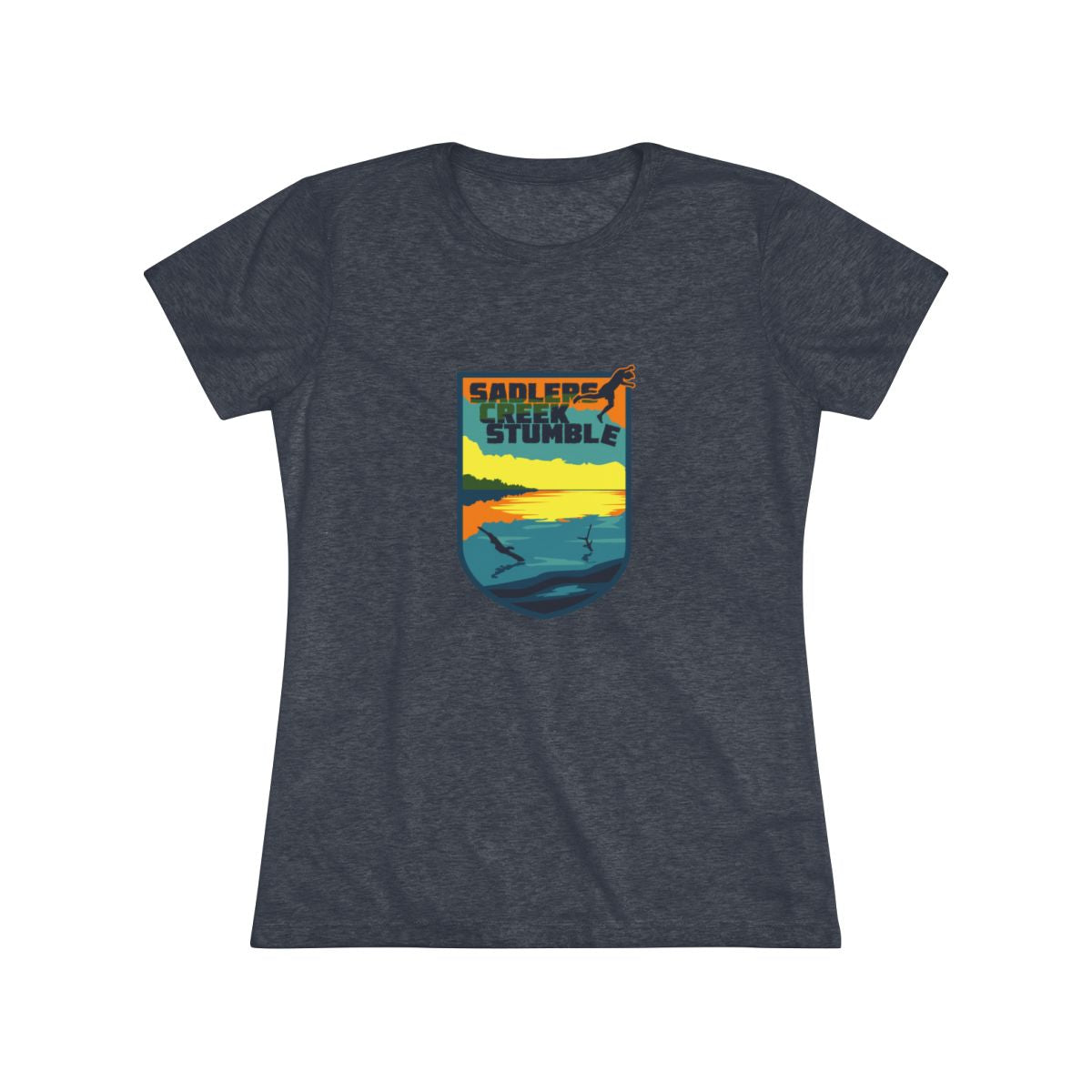 Sadlers Creek Stumble Sunset Badge Women's Tee