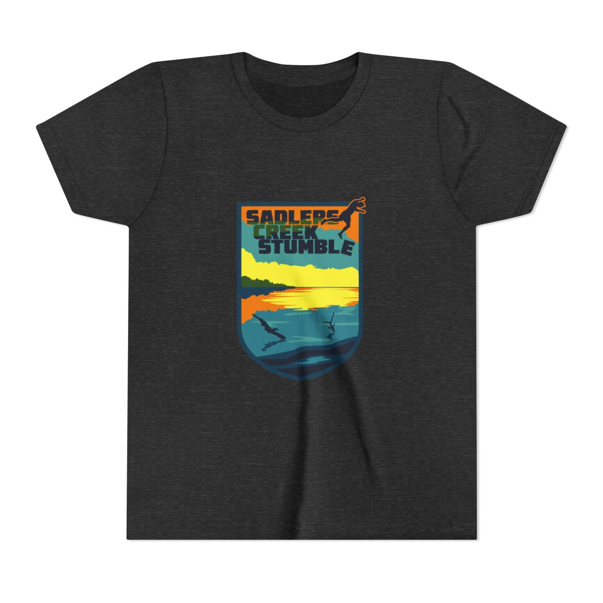 Sadlers Creek Stumble Sunset Badge Youth Tee