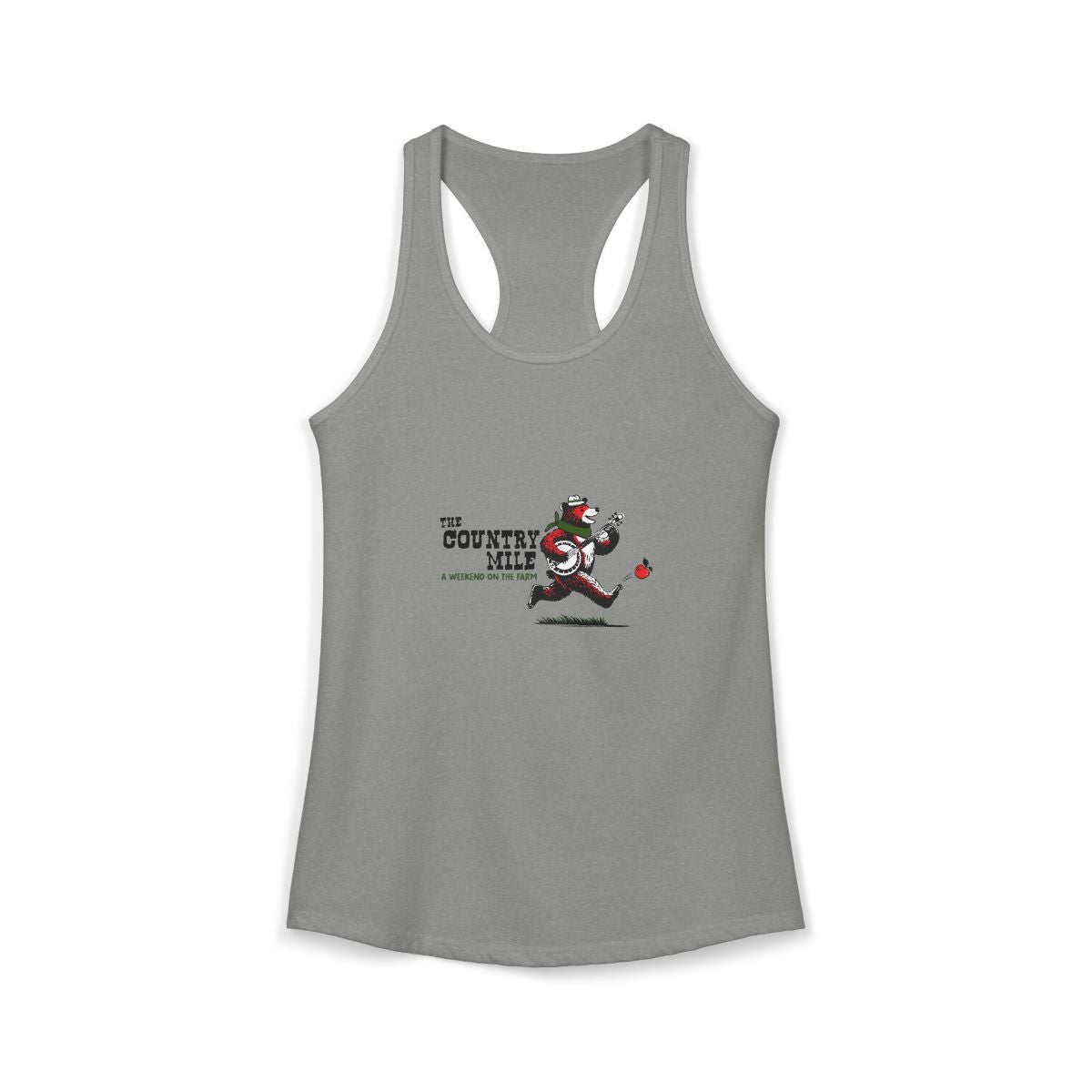 The Country Mile Banjo Bear Women's Racerback Tank