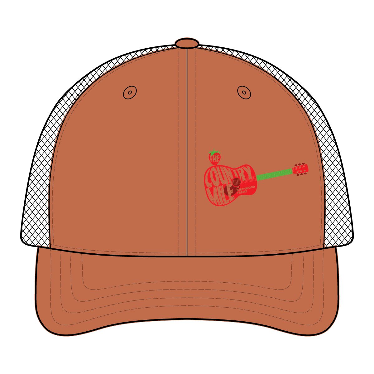 The Country Mile Guitar Mesh Cap