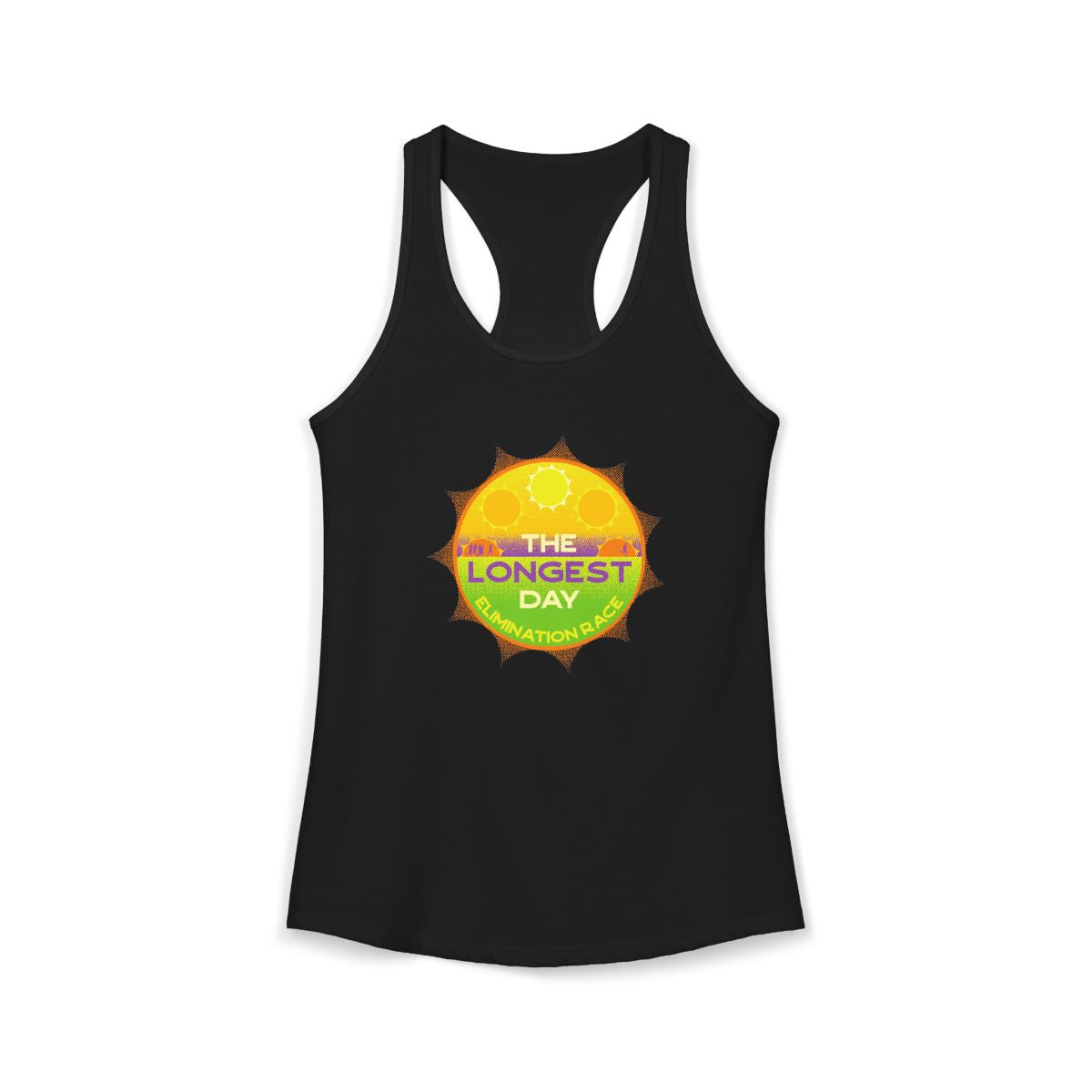 The Longest Day Sunburst Badge Women's Racerback Tank